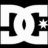 Four distinct logos arranged in a : DC Shoes, Volcom, Element, and Flip Skateboards