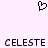Pixelated black heart symbol above two identical pixelated text strings on a light purple background.