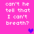 Pixelated text on bright pink background with three purple heart icons in different positions.