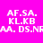 Four identical pixelated text arranged in a , each displaying white text on a solid background with alternating color schemes