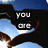 Animated sequence showing a bird in flight with changing text below 'you are' against a blue sky background.