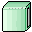 Two side-by-side pixel art frames of a light green and white animated icon with subtle frame-to-frame differences in the rightmost section.