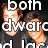 Pixelated image of two people with overlaid white text reading "both really" and partial words below.