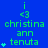 Blue background with green text and small heart symbols arranged in a pattern, showing repeated elements