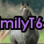 A static image of a horse with purple text overlay reading 'milyT6 loves horses!' on a grassy background.