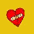 Red heart with bandage over it, yellow background, white text reading Maybe... I just... Wasn't meant for love., and a sad emoji.