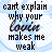 A 48x48 pixel animated buddy icon showing text that changes across two frames, with a light blue gradient background and visible transparency artifacts.