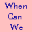A 48x48 pixel buddy icon featuring a pink background with blue text reading "When Can We Hold Hands" and an image of two hands clasped together on the right side.
