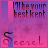 Pixelated icon with gradient purple-pink background, text 'I'll be your best kept secret' in dark red and black pixel font.