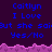 Pixelated text displays 'Caitlyn I Love but she said Yes/No' in blue on dark purple with pink wave borders, repeated across two