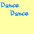 Pixelated blue text on a yellow background arranged in a contact sheet of six frames showing sequential animation changes.