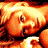 Pixelated animated contact sheet showing a woman in various poses with orange-toned skin and hair, alongside "Coolbuddy.com" text on black background.