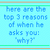 Static image with light blue background displaying numbered text reasons for why someone asks 'why' in a list format.
