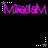 Pixelated purple text 'Mikasa' repeated across black background with white and gray star-shaped cursor elements in various positions.