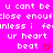 Pixelated text on a bright pink background with repeated phrases and red heart symbols.