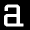 Four distinct black-and-white stylized letterforms arranged in a , with one quadrant grayed out