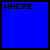 Blue background with text variations of 'most' and partial phrases like 'WHERE WERE YOU WHEN I NEEDED YOU', transitioning from solid to underlined, then pixelated.