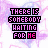 Pixelated text 'THERE IS SOMEBODY WAITING FOR ME' in black and pink on a heart-shaped background with ECG lines.