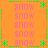 Pixelated orange background with repeated pink 'snow' text and green star-like symbols arranged in a pattern