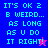 Pixelated text on blue and purple backgrounds with a pink star in the top-right corner of one