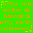 Green background with orange pixelated text and yellow stars, repeating in a pattern with animated star changes