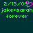 Green pixelated text on dark teal background with pink heart symbol replacing '0' in date, repeated across two identical sections.