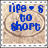Four display text on a textured beige background with a brown oval border; the top-right shows a smiley face with blue dots replacing the mouth