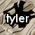 A static image with four black star-shaped icons on a beige striped background, each containing white text.
