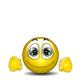 Yellow emoji face with green eyes and yellow fists in various poses, some with speech bubbles containing 'Thank' or 'Thank you'.