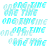 Animated sequence of text-based icons with changing phrases over a repeating background pattern.
