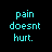 cyan text on black background with animated heart symbols appearing and disappearing beneath the phrase "when its all you've ever felt."