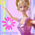 Pixelated image of a blonde woman in a purple dress holding a pink flower, next to green text reading "Original Icons .com" on dark background.