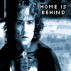 repeated monochrome images showing a person with curly hair in dark clothing against a blurred background, with changing text overlays