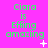 Green text on bright pink background reads "Ciara is Effing amazing" with animated white symbols appearing and disappearing below the text.