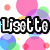 Pixelated icon with overlapping colorful circles and the text 'Lisette' in bold black-and-white lettering on a white background.