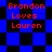 Red text 'Brandon Loves Lauren' on blue and black checkered background with diamond pattern, displayed in four identical quadrants.