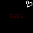 White pixelated heart symbol above two red digital numbers on black background.