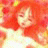 A 48x48 pixel buddy icon split into two frames showing a character with red hair and white clothing on the left, and text reading "Anime IM" above "COM" on a black background on the right.