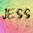 A 48x48 pixel animated buddy icon showing the name "JESS" in two distinct frames with color changes against a gradient background.