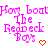 Pink pixelated text 'How boat The Redneck Boys' repeated in a with orange heart and arrow symbols on white background