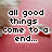 A four- shows a pink background with text and objects changing