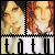 Two pixelated portrait panels side-by-side with a white text strip below, showing stylized faces and the word 'tAtu' in bold black letters.