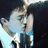 A pixelated image of two people kissing on a red background with blue text reading "They ARE Meant To Be!" and "Forget Ginny. Snog Cho. Harry & Cho Forever!".