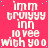 Static image with repeated text on a pink background, featuring white pixelated letters and small blue dots.