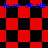 Red and black checkered pattern with blue text repeating 'love shelbi' across the image.