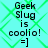 Pixelated text and emoticon on cyan background with green diamond pattern, repeated in four identical quadrants.