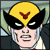 Pixelated cartoon character with yellow hair, black mask, and red emblem on forehead in 50x50 static icon format.