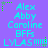 Pixelated cyan text on purple background with green star accents, repeating names and phrases in a