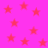 A static image of pink background with scattered red stars.
