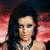 A 2x2 contact sheet of a pixelated animated icon featuring a woman in red attire with visible text "Xtina" at the bottom right, showing different poses and angles across four frames.